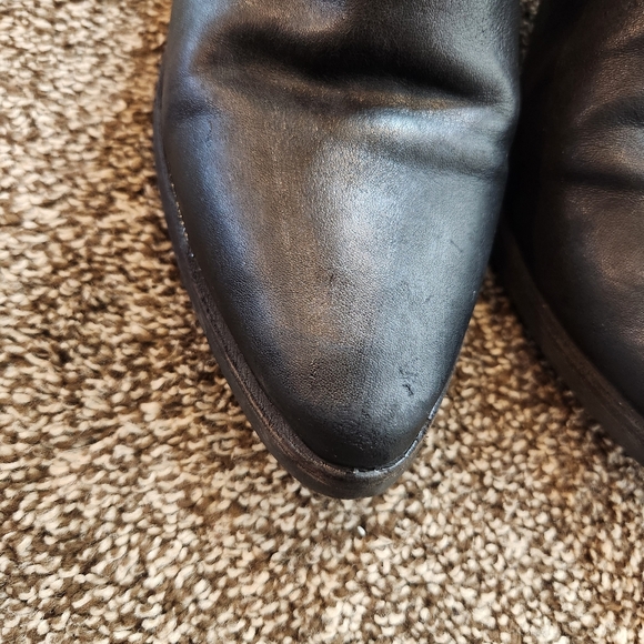 Madewell Black Leather Chelsea Ankle Boots Size 8 - Picture 2 of 12